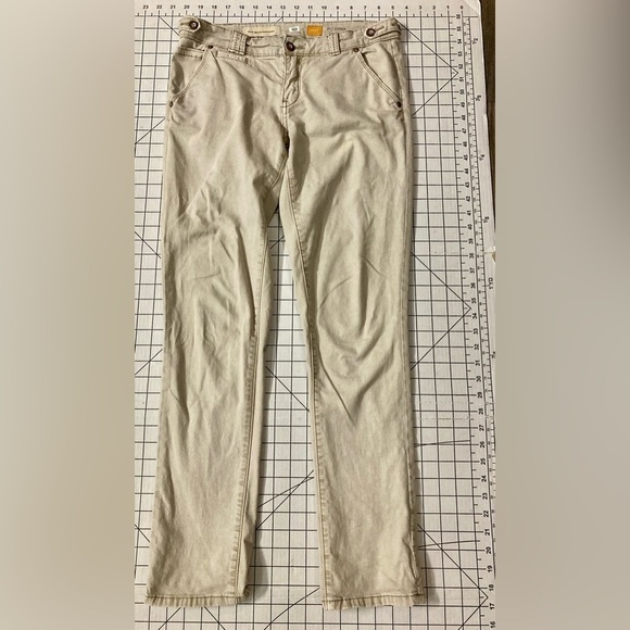Pilcro and the Letterpress Pants - Anthropologie Pilcro Women’s Size 27 Beige Hyphen Fit Trousers
